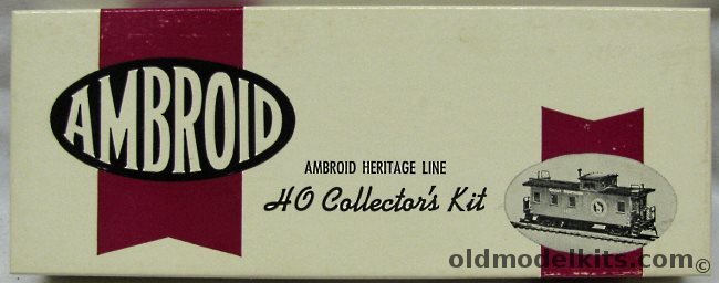 Ambroid 1/87 Denver & Rio Grande 40 Foot Vertical Ribbed Box Car - HO Craftsman Kit, H-7 plastic model kit